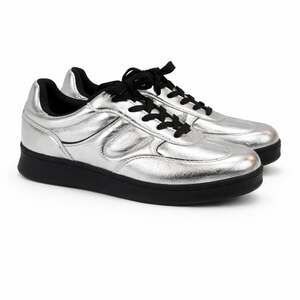 Jenny Fairy Silver Metallic Low Top Sneakers Women's 10-10.5 size 41
